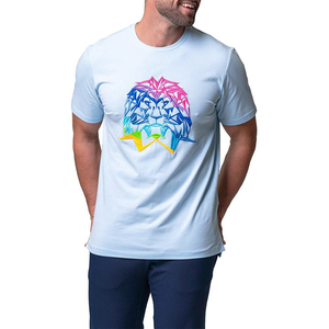 Camisetas transpirables de arcoíris ultrafinas personalizadas para hombre, camisetas con logotipo de Spandex para ejercicio, camisetas deportivas ajustadas elásticas para Fitness para hombre - Product Image 1