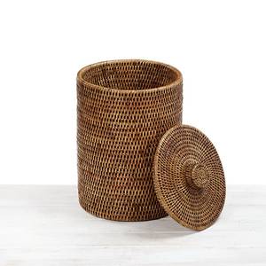Cesto de basura de ratán para baño, cesta organizadora tejida a mano, cestas de basura a bajo precio - Product Image 5