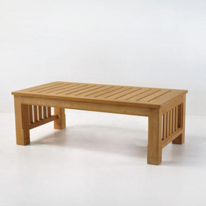 Table basse en bois de teck massif Offre Spéciale robuste Wibisana Design minimaliste moderne écologique pour meubles de maison et terrasse extérieure - Product Image 1