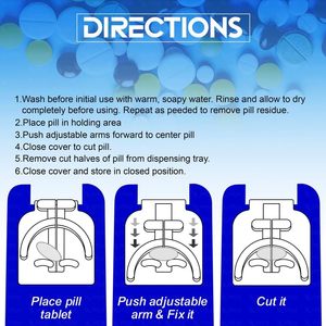 เครื่องตัดยาใบมีดสแตนเลสพร้อมเทคโนโลยีการแยกที่แม่นยำและเทคโนโลยีการจัดศูนย์กลางที่ง่ายดาย ขนาดพกพาสำหรับใช้ในชีวิตประจำวัน - Product Image 5