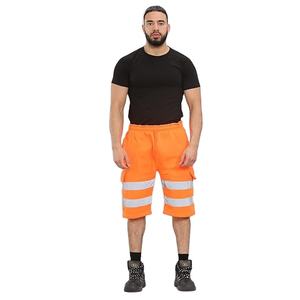 Pantalones Cortos de Trabajo de Alta Visibilidad para Hombre, Pantalones Cortos de Seguridad Reflectantes, Fabricante de Fábrica con Etiqueta Privada OEM Personalizada - Product Image 2