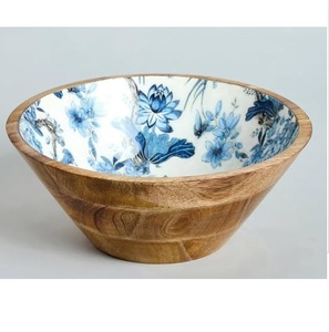 High Selling Product Wood <b>Bowl</b> Sticker Finished Custom Size <b>Serving</b> <b>Bowl</b> Fruits and <b>Salad</b> <b>Serving</b> <b>Bowl</b> At Lowest Price - Product Image 3