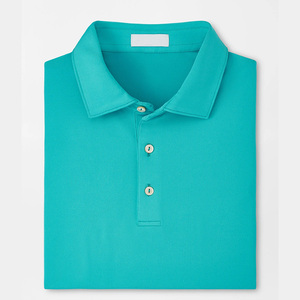 เสื้อยืดโปโลสำหรับผู้ชายเสื้อกอล์ฟโพลีสแปนเด็กซ์ผสมช่องว่างแบบกำหนดเองเสื้อยืดกอล์ฟขนาดใหญ่สำหรับผู้ชาย - Product Image 6