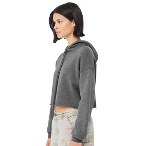 Nueva moda Casual mujer manga larga Sudadera con capucha Slim Fit Crop Hoodie - Product Image 2