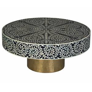 Console en incrustation d'os, table contemporaine en incrustation d'os - Product Image 5