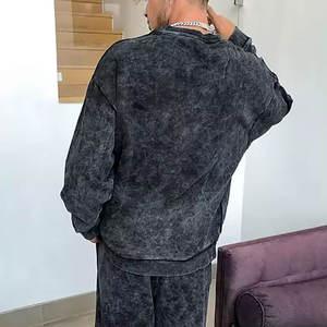 เสื้อฮู้ดผู้ชายระบายอากาศได้ดีมีกระเป๋าแบบใหม่ผ้าซักแบบมีกรด - Product Image 4