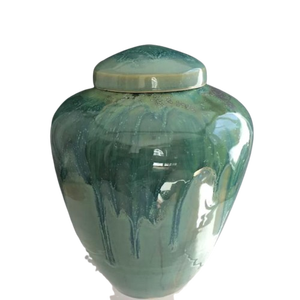 Best Seller Urnas de cremación Estilo americano Grandes cenizas humanas conmemorativas para adultos Urnas funerarias de cerámica a precio mayorista en La India - Product Image 2