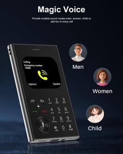 Mini téléphone <span class=keywords><strong>portable</strong></span> V8 avec fonction Dual SIM, voix magique, liste noire, réseau 2G, petit format de poche, téléphone <span class=keywords><strong>portable</strong></span> de secours - Product Image 3
