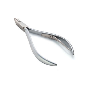 Surgical Grade Cuticle Nippers With 3 mm Tip Cuticle Trimmer German Steel Nail Clippers With <b>Plain</b> Handle With Single Spring - Product Image 1