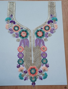 Patchs de col brodés au point de contraste lumineux de bricolage élégants pour des projets de mode créatifs - Product Image 6