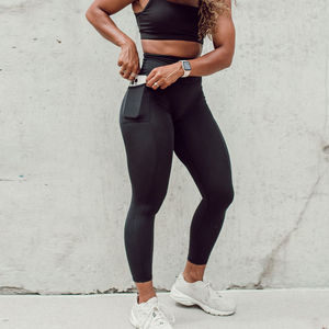 Nouveaux leggings de yoga pour hommes, taille haute, solides, compressifs, extensibles, sans couture, respirants, résistants à l'eau, antibactériens, séchage rapide - Product Image 5