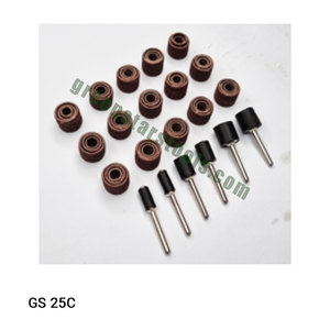 GREEN STARS SA PVT LTD Juego de tambores de papel de lija de esmeril con mandril GS 25C para herramientas de joyería - Product Image 1