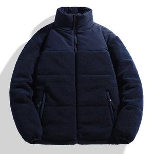 OEM de diseñador de los hombres de invierno Stand Collar Bubble Jacket Zip-up personalizado Puffer con transpirable High Street Style para uso al aire libre - Product Image 5