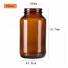 High Quality 25ml Graduated Amber <b>Laboratory</b> <b>Bottles</b> with DIN thread and Polypropylene (PP) Screw Cap - Product Image 6