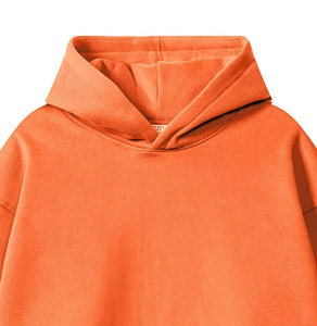 Personnalisé Vintage Lavage À L'acide Boxy Cropped Hoody Unisexe 100% Coton Prolmer Sweat Sérigraphie Streetwear Pull À Capuche - Product Image 2