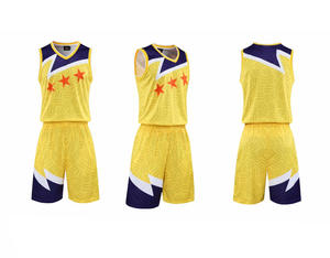 Conjunto de Uniforme de Baloncesto Transpirable de la Mejor Calidad, 100% Poliéster, Impresión Personalizada, Secado Rápido, Antibacteriano, Talla Grande, Estilo Veraniego - Product Image 1