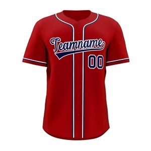 Camisetas de Béisbol Deportivas con Cuello en V y Botones, Color Sólido, Sublimadas con Impresión Térmica, Transpirables, Retro, para Hombre - Product Image 5