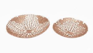 coral platter textured design serving ware platter <b>home</b> decor platter serving chocolate platter fruit holder platter - Product Image 3