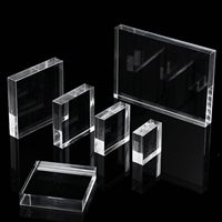 Blocs de timbres acryliques blocs d'affichage en acrylique blocs de cubes carrés clairs pour l'estampage photographie Scrapbooking accessoires de mariage artisanat