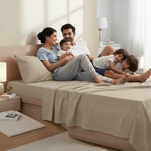 Luxury Solid Color Bed Sheet <b>Set</b> | Soft Microfiber Bedding with Pillowcases | Hotel Quality Double Bed Linen | Wholesale Price - Product Image 2