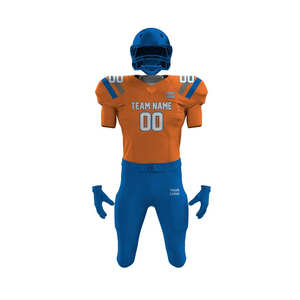 Maillot de football américain sur mesure 2026 respirant grande taille à manches courtes, couleur unie de haute qualité, 100 % polyester - Product Image 5