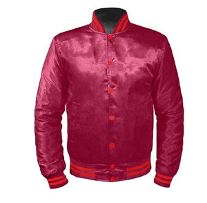 เสื้อแจ็กเก็ตผ้าซาตินสีแบบมีกระดุมเสื้อแจ็กเก็ตผ้าซาติน - Product Image 1