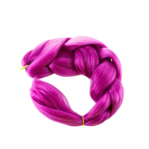 ผมเปียสังเคราะห์สีม่วงสีที่สง่างามสำหรับอุปกรณ์ดัดผม - Product Image 6