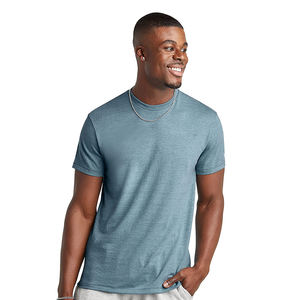 Haute qualité été hommes t-shirts plaine chemise vêtements coton doux respirant à manches courtes col rond décontracté léger - Product Image 4