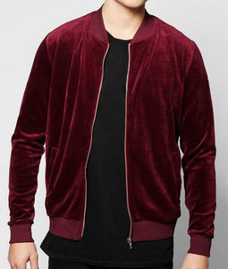 Trendy <b>Velvet</b> Bomber <b>Jackets</b> <b>Men's</b> OEM Wholesale Personalized Velour <b>Jackets</b> Street Wear Silky Plush Pile <b>Velvet</b> <b>Jacket</b> - Product Image 4