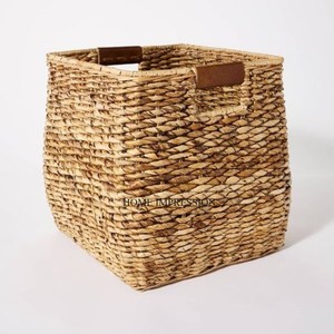 Panier de rangement décoratif Panier d'organisation en rotin tissé à la main Panier de rangement élégant en rotin pour hôtel et chambre à coucher de forme personnalisée - Product Image 4