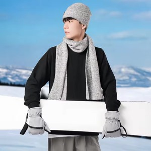 Guantes de Ciclismo de invierno para hombre de alta calidad, guantes de cuero de esquí impermeables a prueba de viento con precio competitivo, cálidos, resistentes a la nieve - Product Image 4