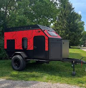 Caravane de voyage de luxe personnalisée 4x4, caravane de camping tout-terrain en aluminium, capacité de couchage pour 4 personnes. - Product Image 3