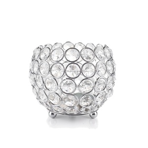 Centres de table de mariage élégants, support votif en cristal de forme carrée pour la maison et les centres de table de mariage - Product Image 6