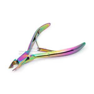 Ensemble de pinces à cuticules fabriquées à la main en titane bleu de haute qualité manucure et pédicure des fournisseurs pakistanais - Product Image 2