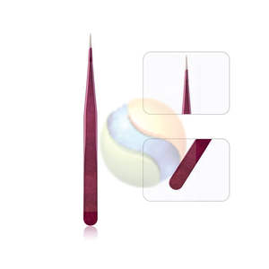 Pinces à cils volumineuses de qualité supérieure, logo personnalisé, acier inoxydable de haute précision, outil d'extension de cils, cils volumineux professionnels - Product Image 3