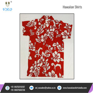 Nouveau Design OEM vente en gros d'articles décontractés à manches courtes chemises hawaïennes imprimées de fleurs de l'inde - Product Image 4