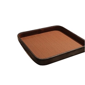 Plateau carré en bois finition noyer, plateau de service alimentaire, équipement de restauration, plateau de service pour pâtes à prix abordable - Product Image 1