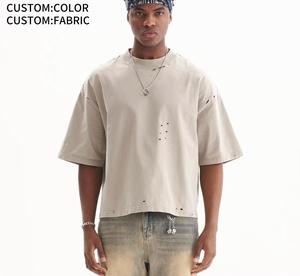 Acid Wash <b>Oversized</b> T <b>Shirt</b> 100% Cotton Vintage Washed Tee Blank Streetwear O Neck Short Sleeve for Men Acid Washed <b>Shirts</b> - Product Image 1