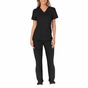 Conjunto de Uniforme Médico para Enfermeras, Fabricación OEM ODM, Blusa de Manga Corta y Pantalones, Suministro al por Mayor para Exportación - Product Image 6