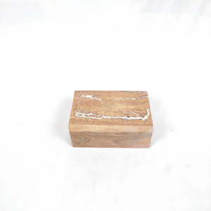 Boîtes de rangement en bois avec incrustation de résine, logo personnalisé, fabrication indienne, boîtes en bois et en bambou, artisanat - Product Image 1