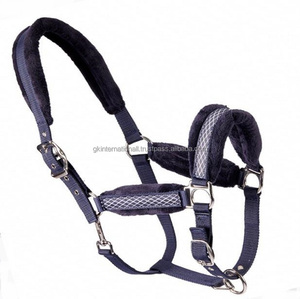 Caballo ecuestre de alta calidad, productos hechos a mano, de nailon, Halter, diseñado con relleno polar de visón suave y anillos de hebilla fuerte - Product Image 3