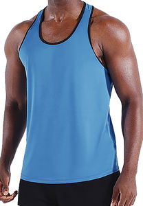 เสื้อกล้ามออกกำลังกายระบายอากาศได้ดีเป็นมิตรกับสิ่งแวดล้อมของผู้ชายเสื้อกีฬาวิ่งออกกำลังกายจากผู้ผลิต BD ออกแบบได้ตามต้องการ - Product Image 5