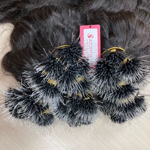 Haute qualité Double dessiné Remy cheveux vague naturelle Clip-in F pointe kératine Nano Extensions de cheveux vendeur vietnamien - Product Image 6