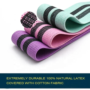 Elastic Waist Hip Loop Booty Latex <b>Resistance</b> <b>Bands</b> Set Thigh Hip Training Fitness Durable High Quality Exercise Workout <b>Bands</b> - Product Image 5