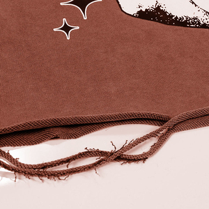 Acepte logotipo personalizado de gran tamaño desgastado ácido lavado Terry Hoodie Raw Hem recortado sudaderas con parte inferior cortada Vintage hombres sudaderas con capucha - Product Image 5