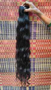 Proveedor de cabello indio crudo al por mayor, cabello indio Virgen sin procesar a granel, paquetes de cabello de templo indio de proveedor de India - Product Image 2