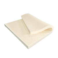 Surmatelas en latex premium 100% caoutchouc naturel, taille Queen, réversible, hypoallergénique, massant, rafraîchissant, pour école, appartement, hôpital