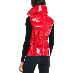 OEM Services Women's Vest Bubble Gilet Winter Waterproof Plus Size Custom Logo Eco-Friendly Detachable Collar Bubble Jackets - Product Image 2