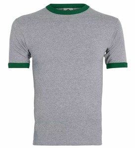 Camisetas de algodón polivinílico de Ringer para hombre, camiseta de Ringer de Jersey fino unisex, camiseta de entrenamiento para hombre con logotipo personalizado - Product Image 5