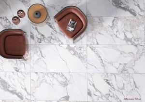 Carreaux de porcelaine émaillée antidérapante au design italien moderne Arbescato Silver pour centre commercial et école de villas - Product Image 3